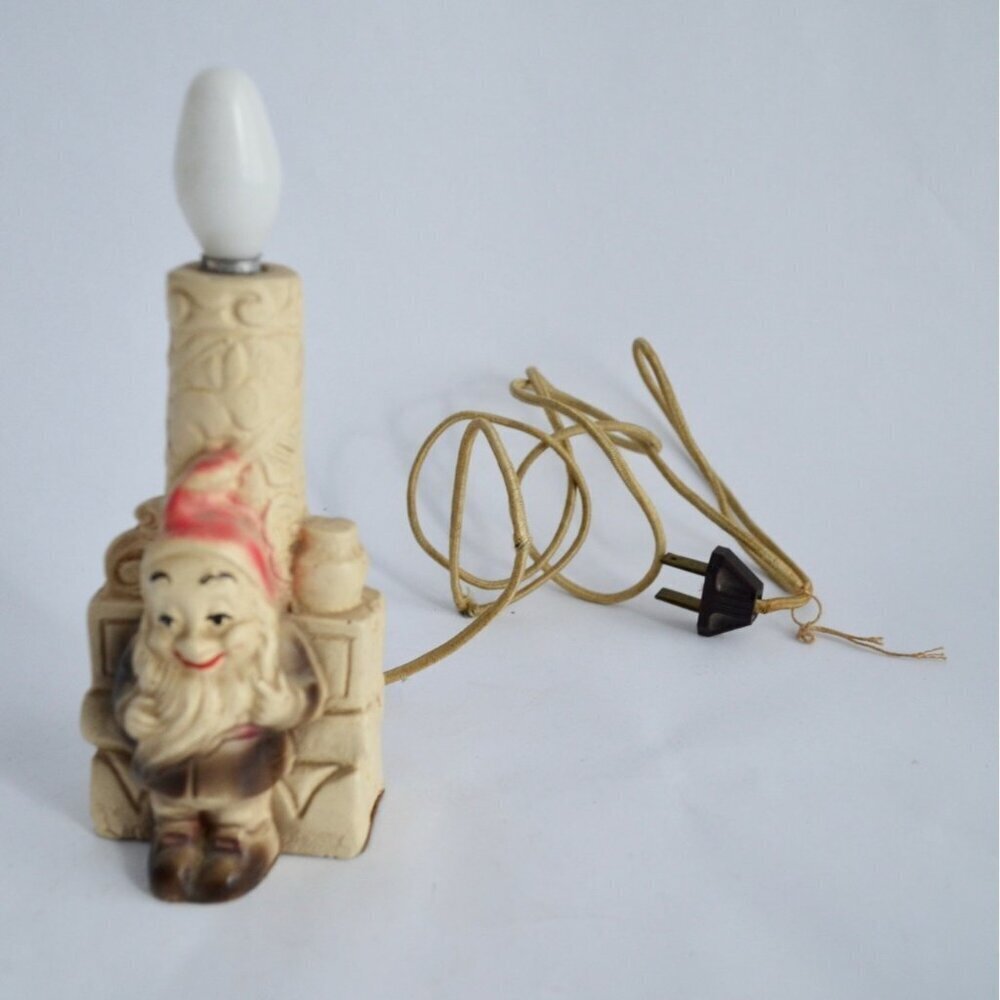 Snow White Bashful Vintage Lamp Electric Seven Dwarfs